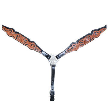 COMFYTACK Western Horse Headstall Breast Collar Tack Genuine American Leather